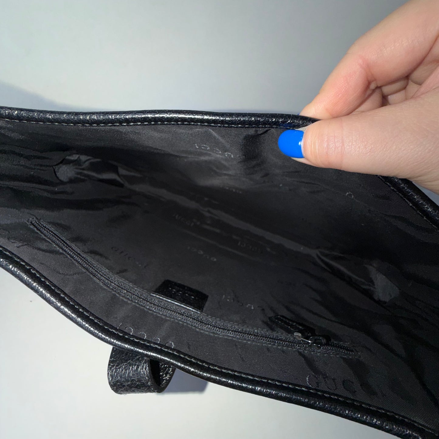 Gucci Black Wool Leather Jackie Shoulder Bag