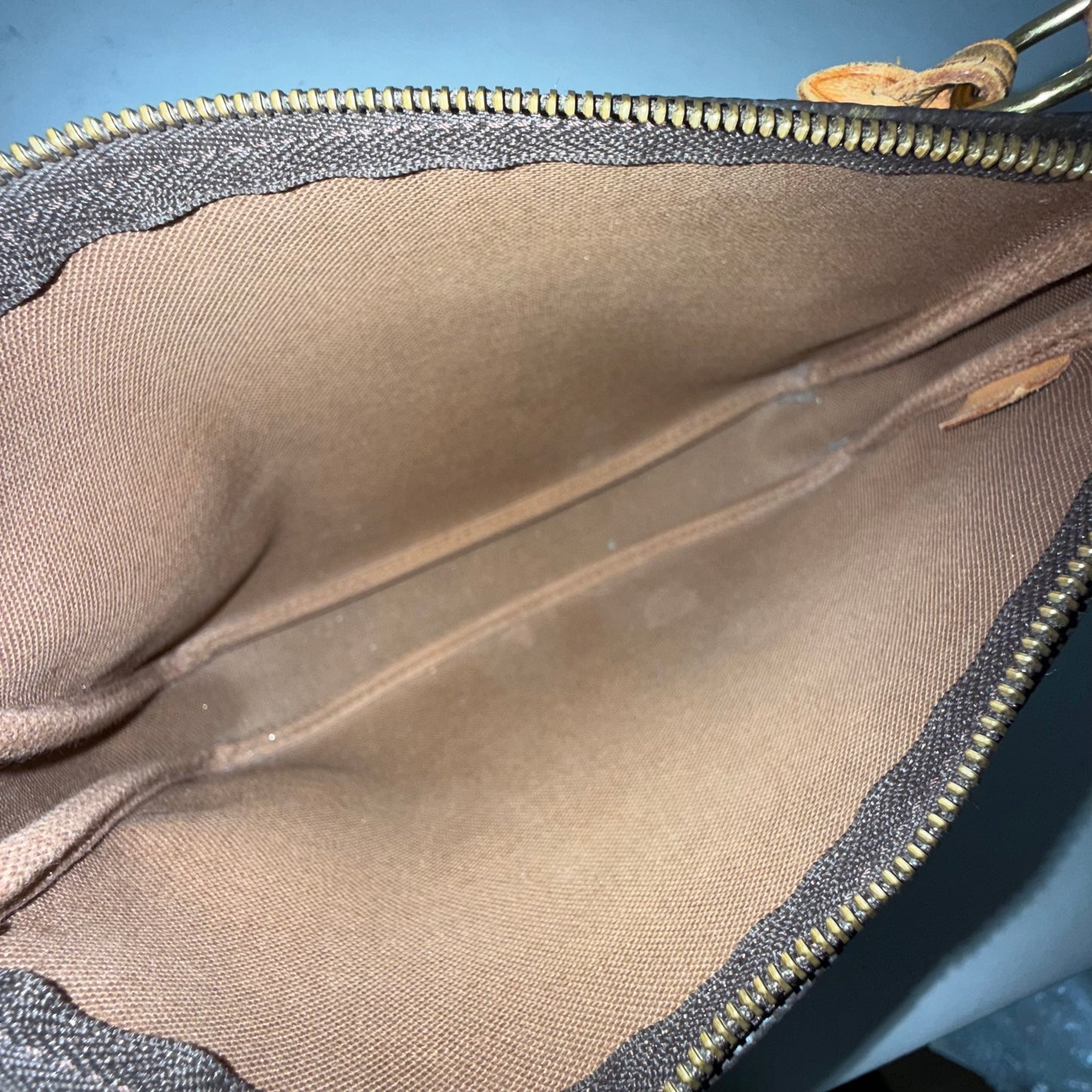 Louis Vuitton Brown Monogram Classic Pochette Accessories Shoulder Bag