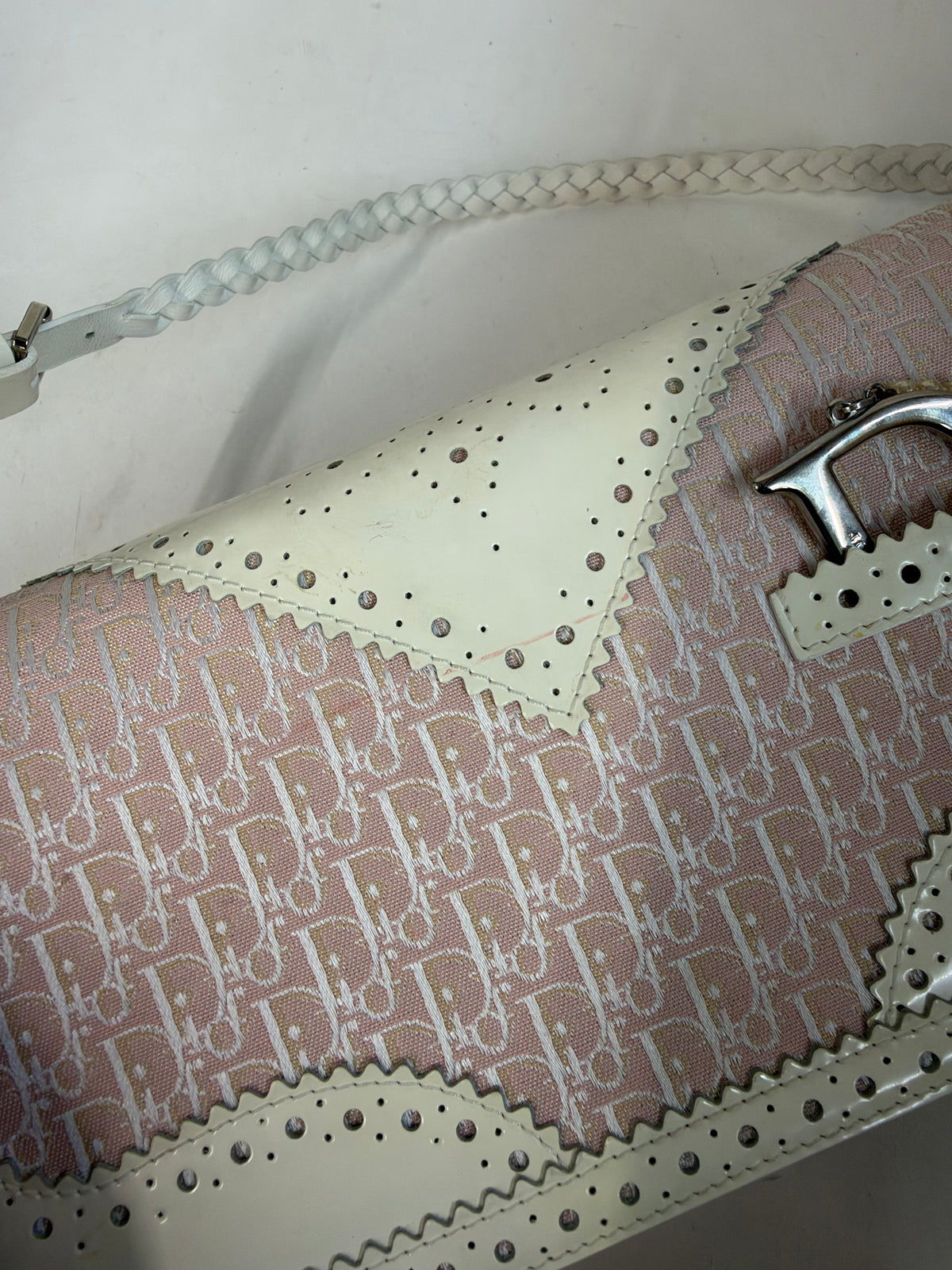 Christian Dior Pink Monogram Pearl D’Trick Bag