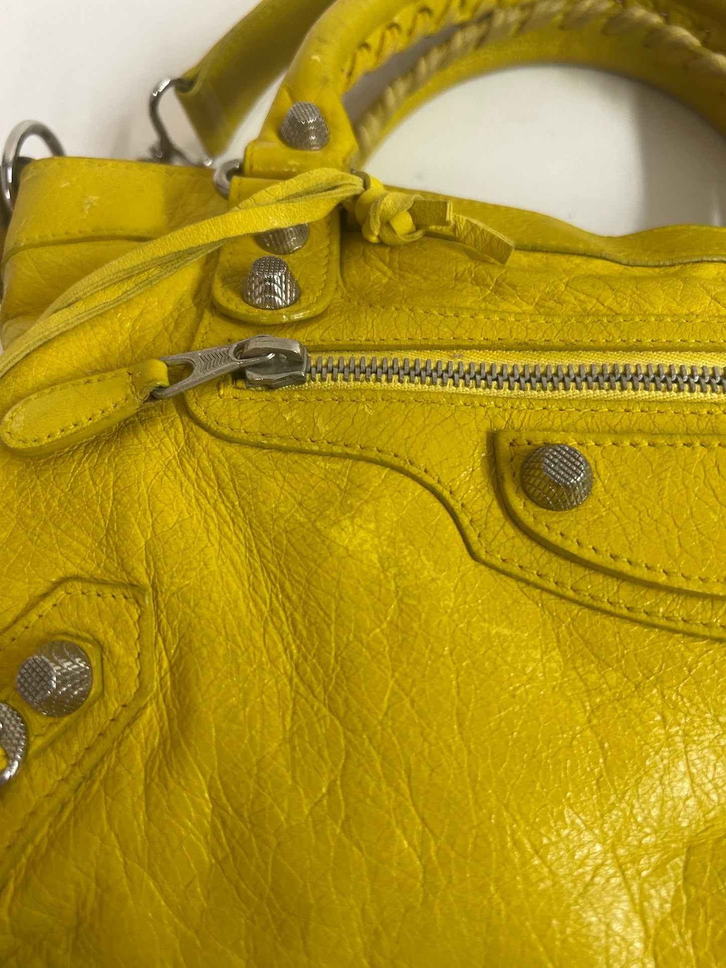 Balenciaga Yellow First City Bag