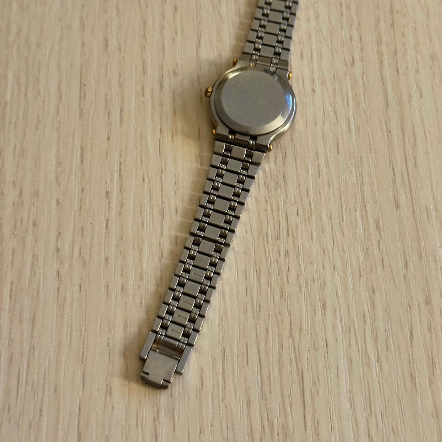 Gucci 26mm Dainty Two-Tone Gold Dial Date Watch