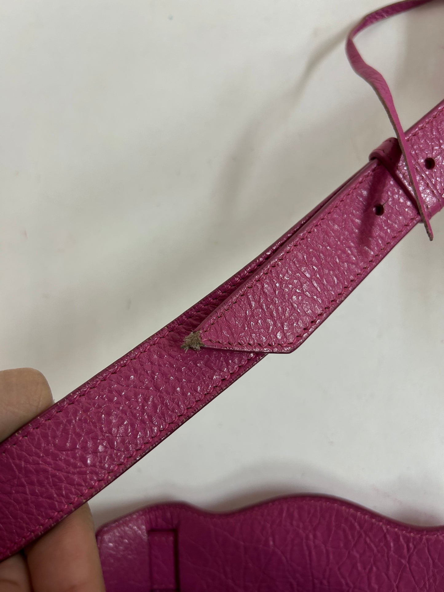 Balenciaga Pink Leather Mini City Bag