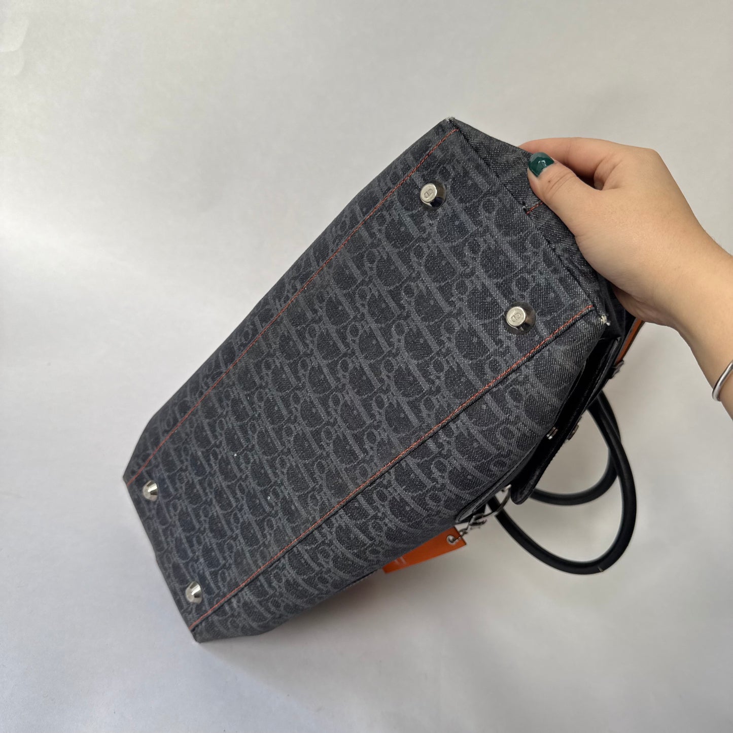 Christian Dior Large Navy Trotter Flight Travel Tote Bag