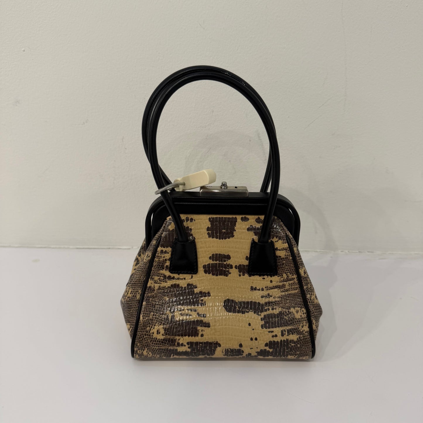 Prada Multicolored Lizard Leather Petite Shoulder Bag