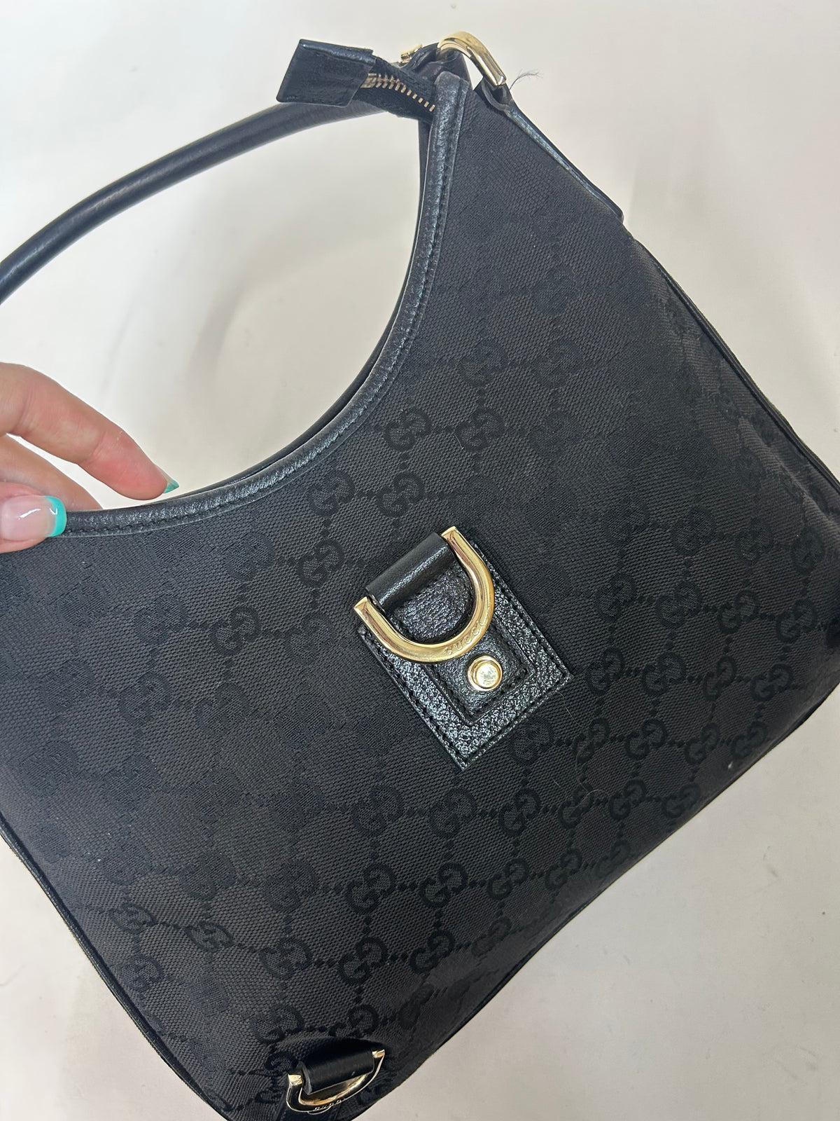 Gucci Black Abbey D-Ring Shoulder Bag