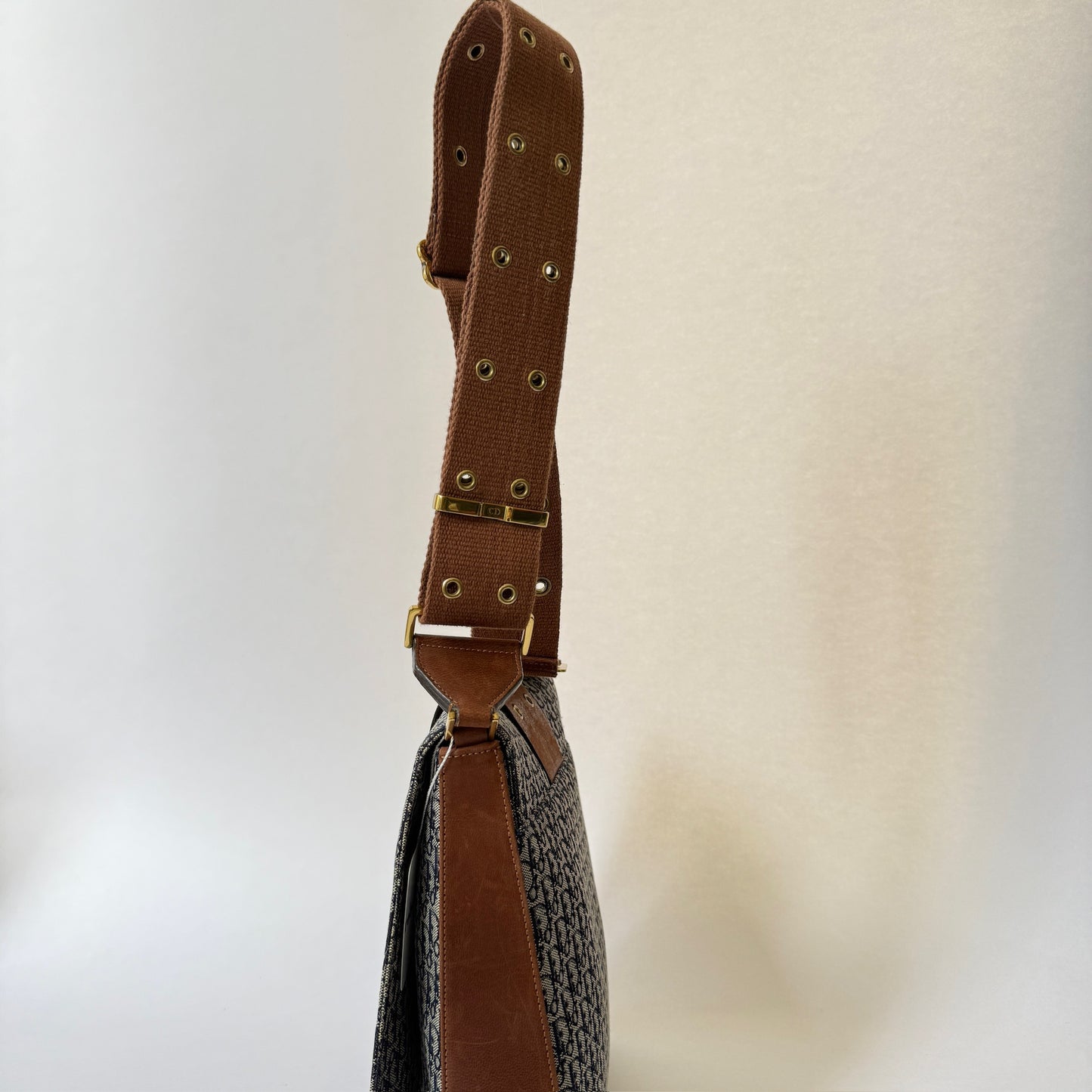 Christian Dior Brown Oblique Canvas Street Chic Shoulder Bag