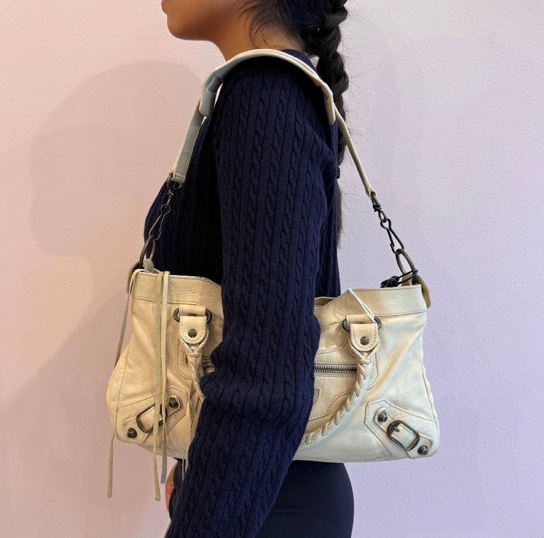 Balenciaga Cream First City Bag