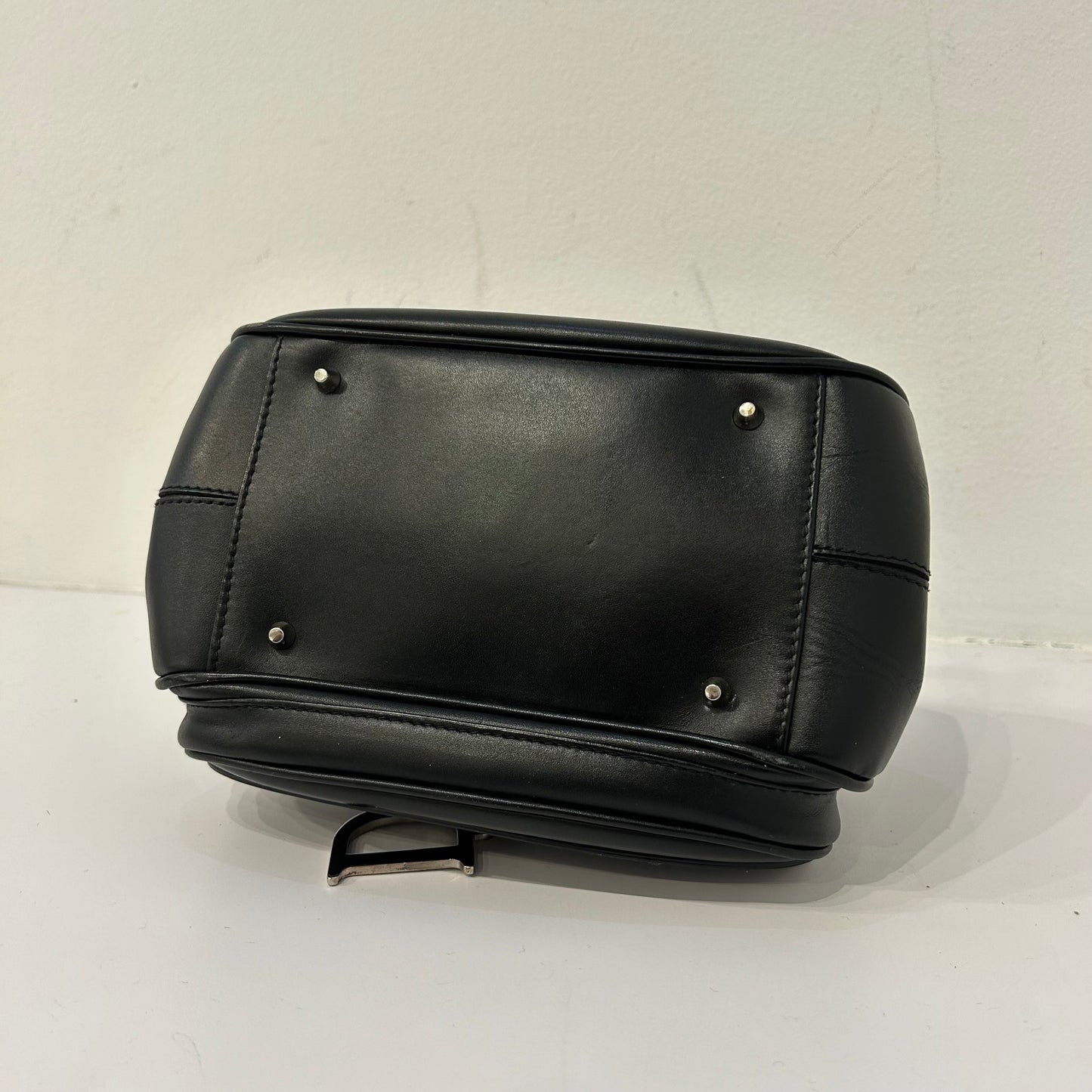 Christian Dior Black Leather Mini Detective Bag