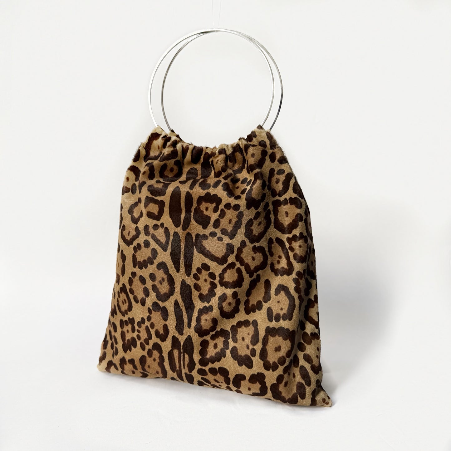 Fendi Brown Multicolored Ponyhair Tote Bag