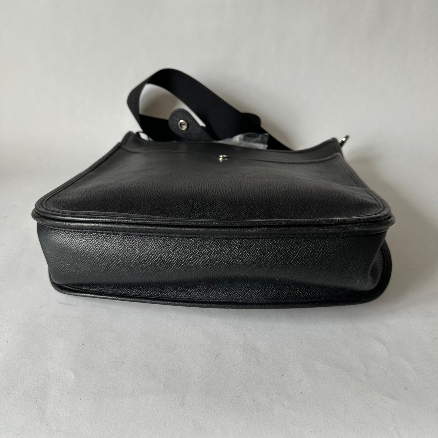 Hermes Black Epsom Leather Evelyne II GM Crossbody Bag
