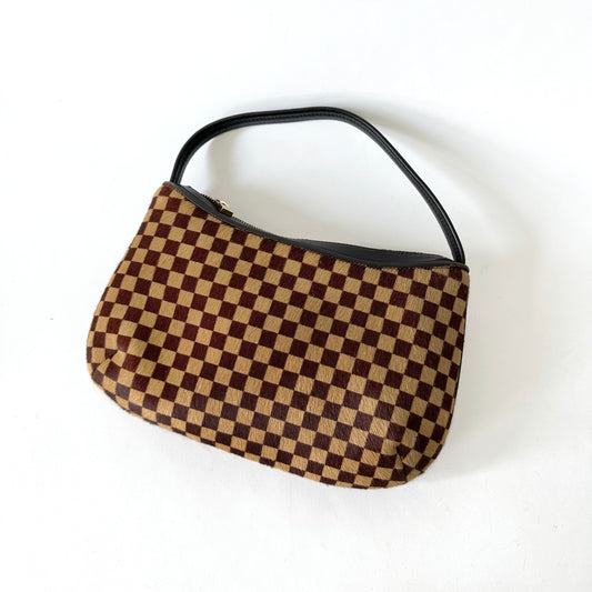 Louis Vuitton 2000 Brown Damier Pony Hair Sauvage Tigre