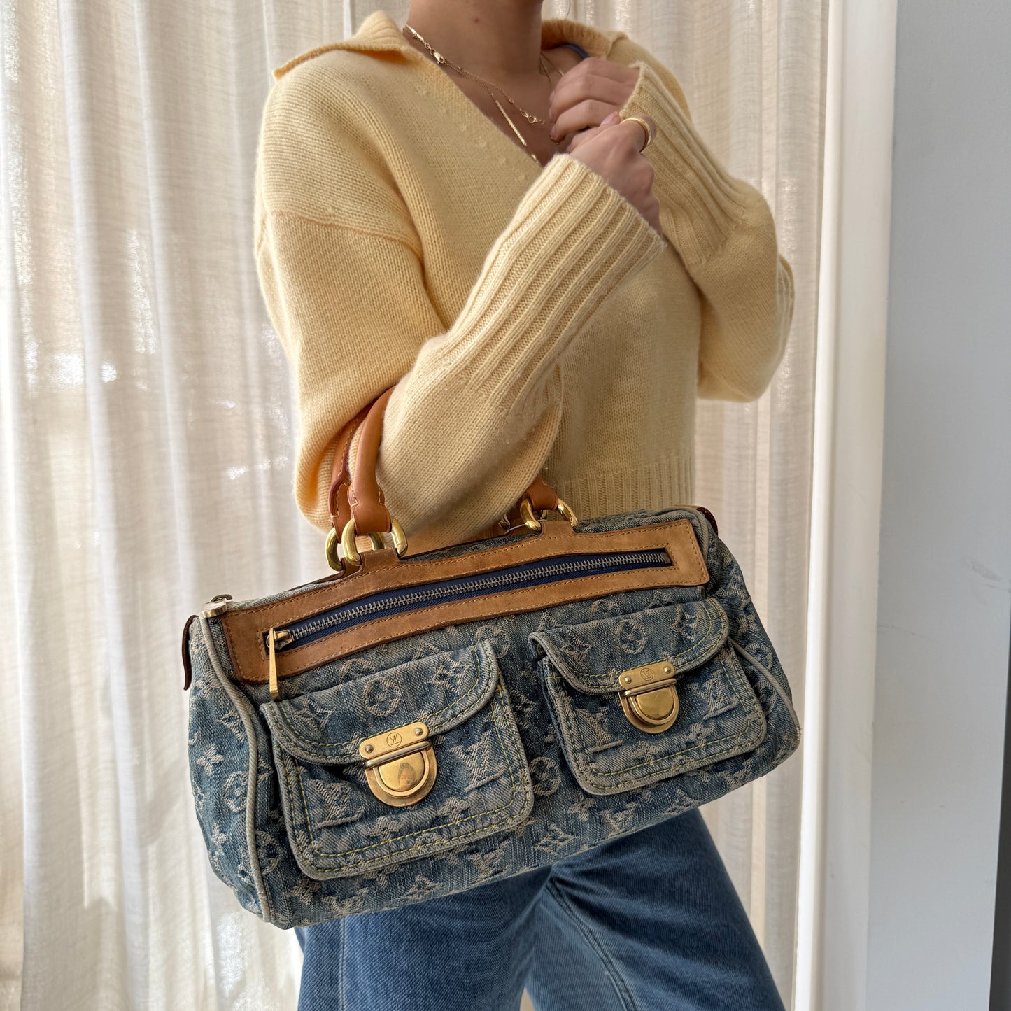 Louis Vuitton Denim Monogram Neo Speedy