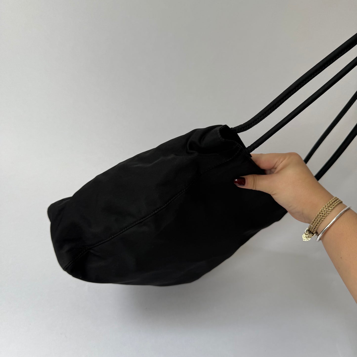 Prada Black Nylon Shoulder Bag