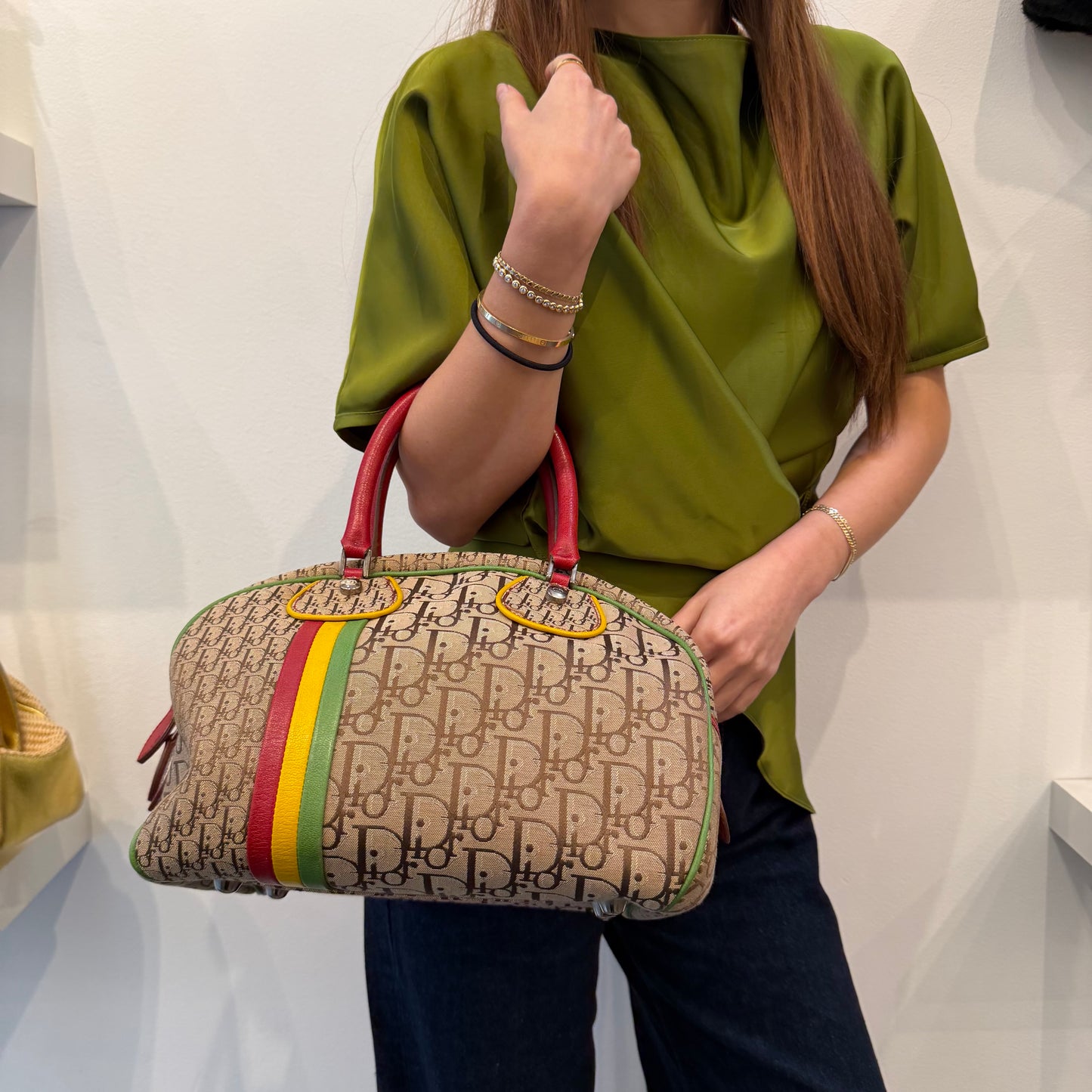 Christian Dior Rasta Bowler Bag
