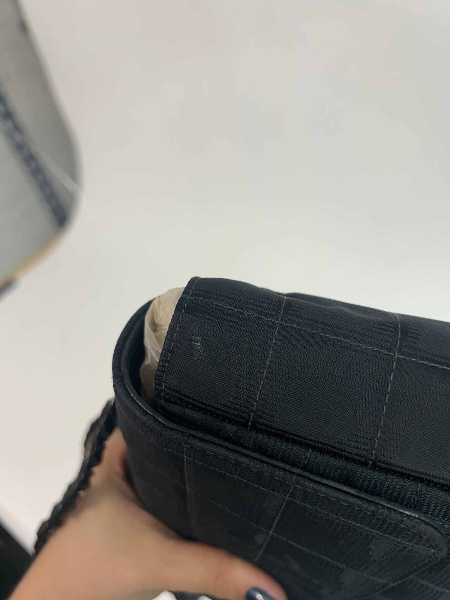 Chanel Black Travel Line Nylon Flap