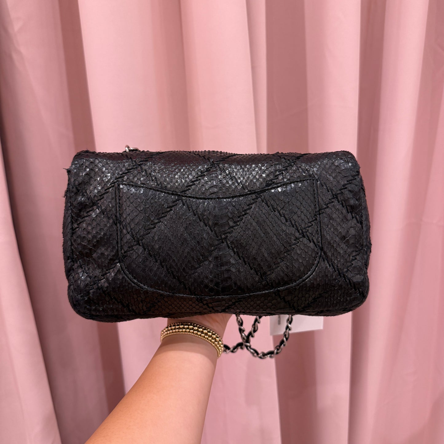 Chanel Black Python Ultimate Stitch Flap Bag