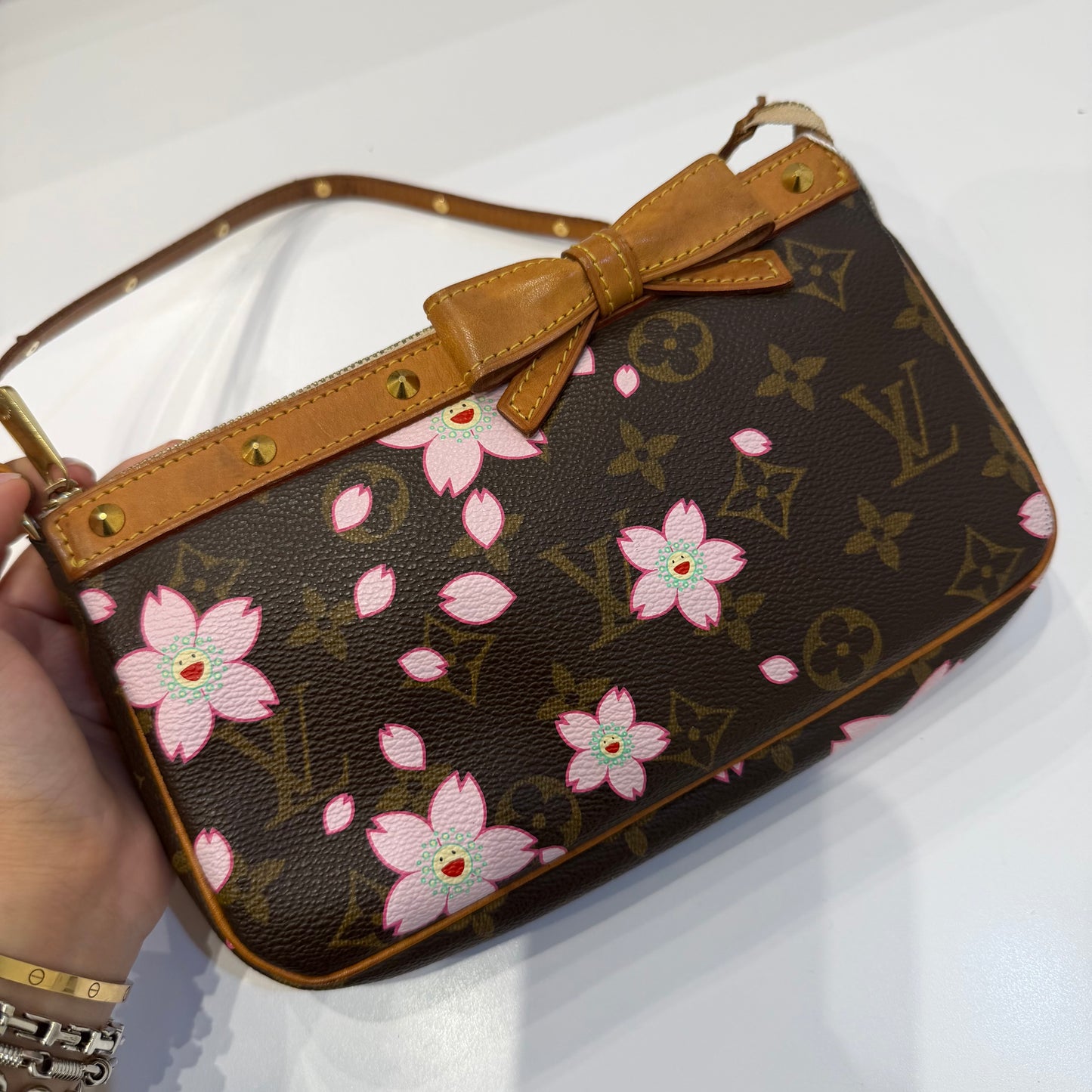 Louis Vuitton x Murakami Cherry Blossom Brown Pochette