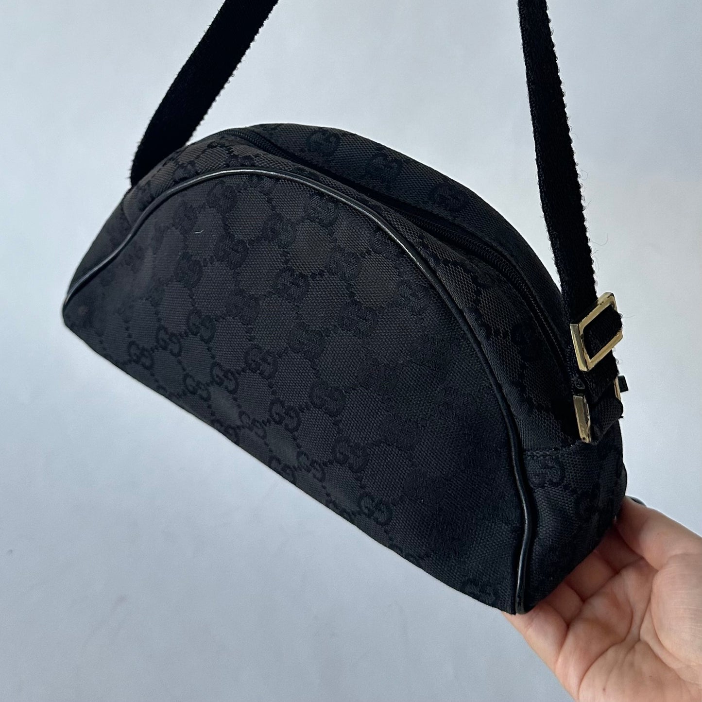 Gucci Black Canvas Mini Arch Bag