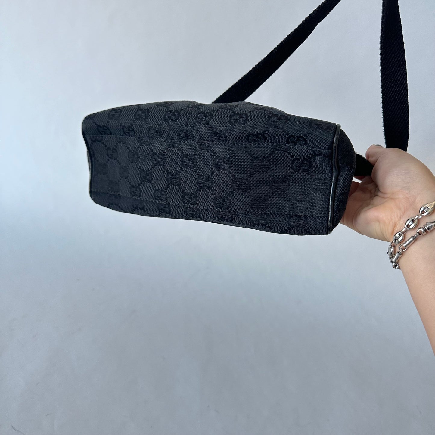 Gucci Black Canvas Mini Arch Bag
