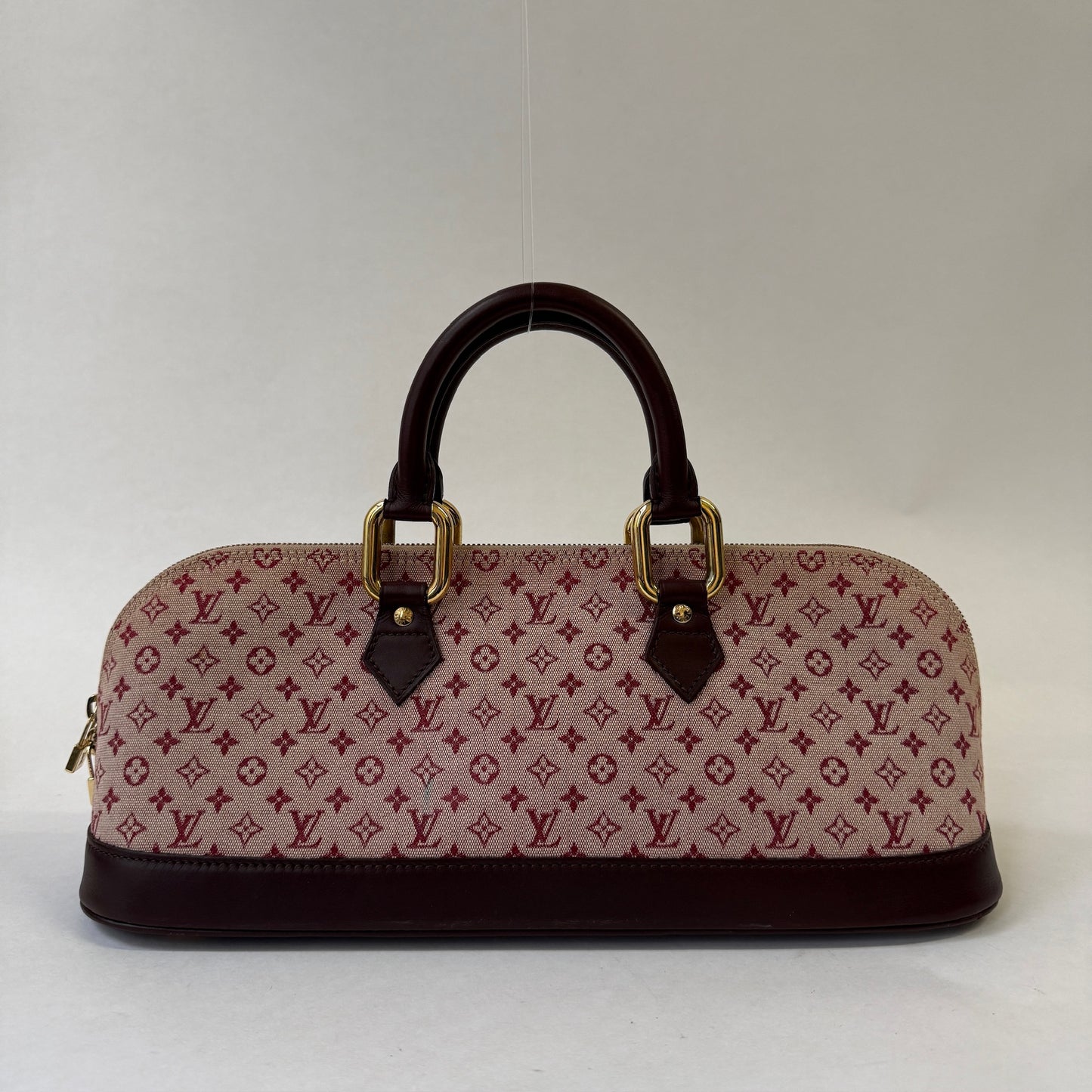 Louis Vuitton Red Monogram E/W Alma Minilin Monogram