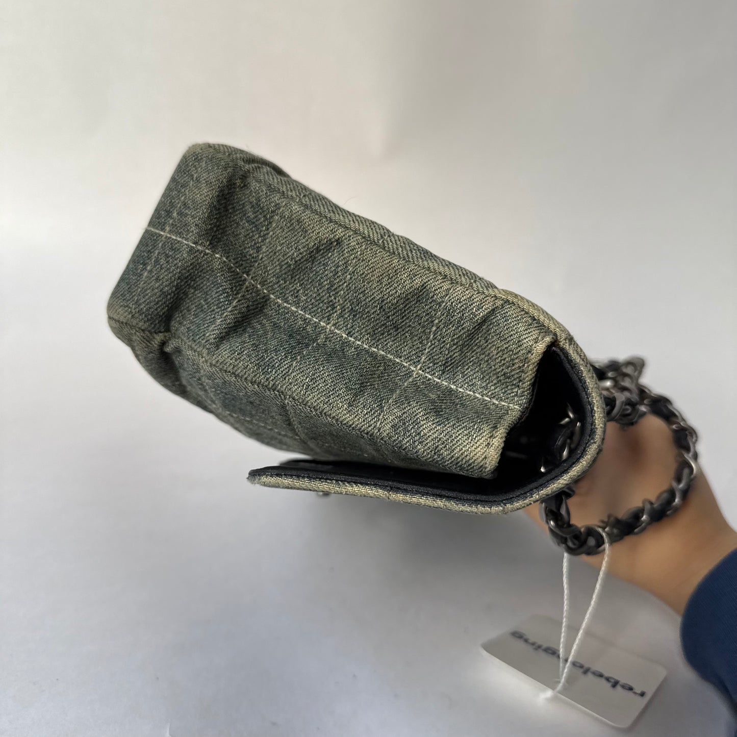 Chanel Denim Chocolate Bar Medium Flap