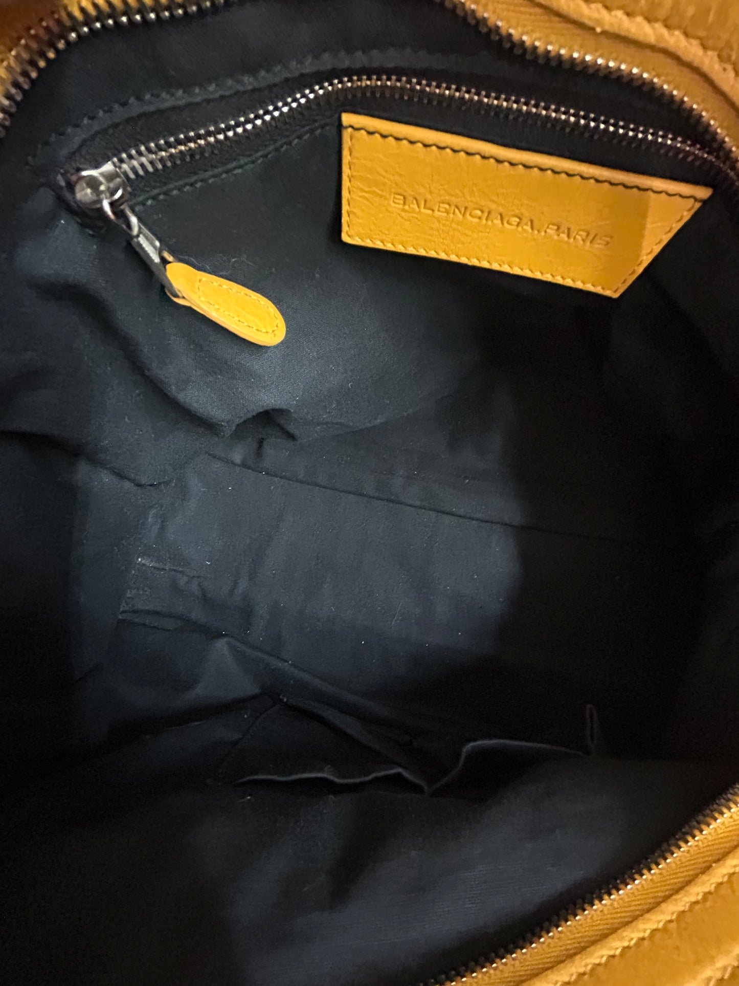 Balenciaga Yellow City Bag Studded Hardware