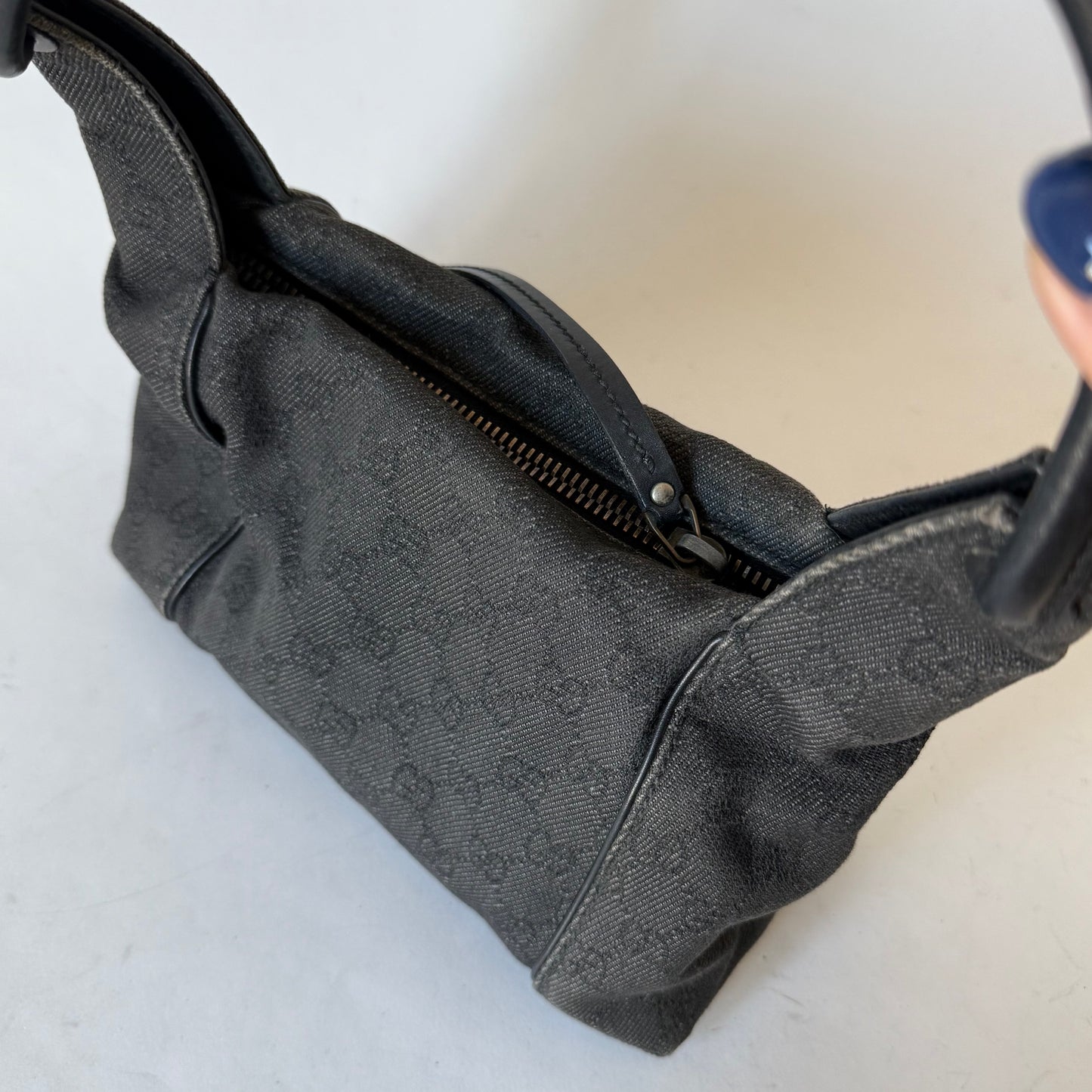 Gucci Black Monogram Shoulder Bag