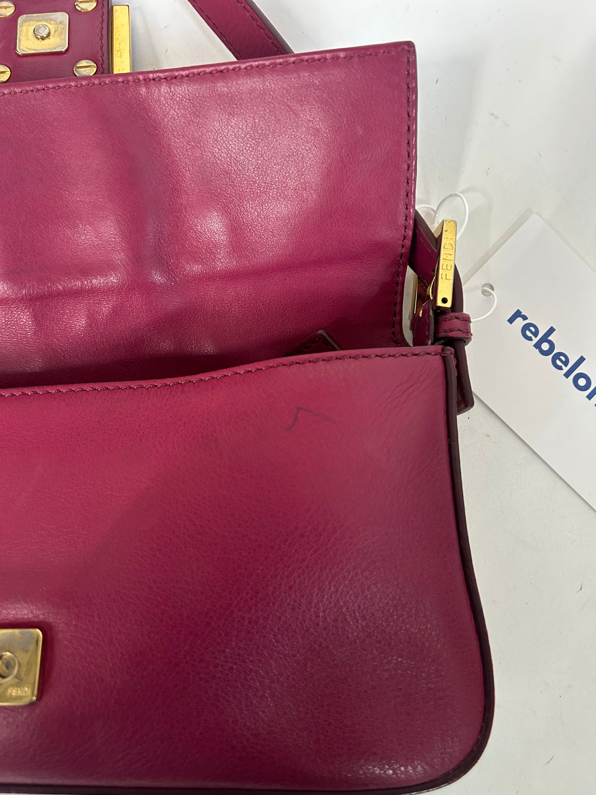 Fendi Dark Red Baguette