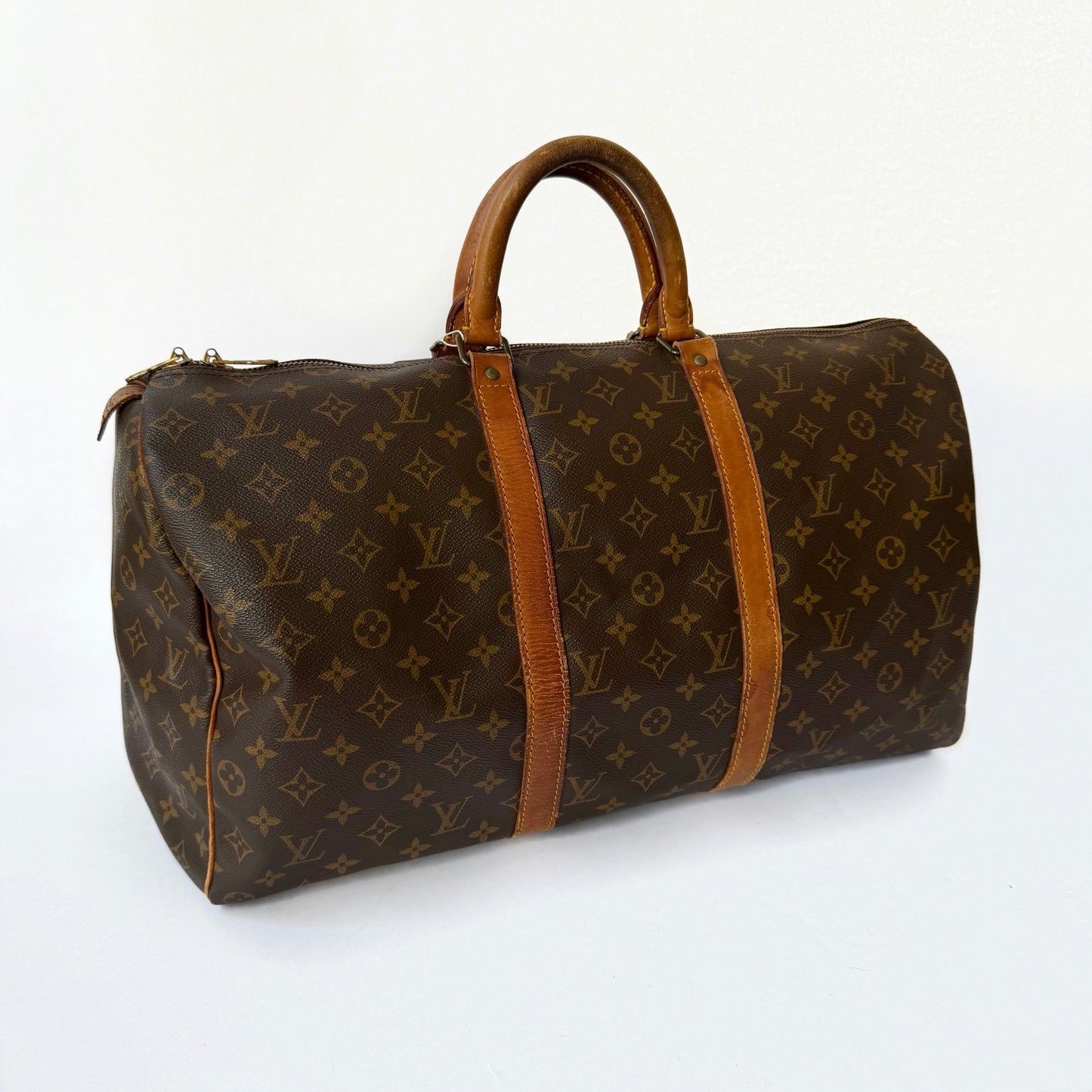 Louis Vuitton Brown Monogram Canvas Keepall 50