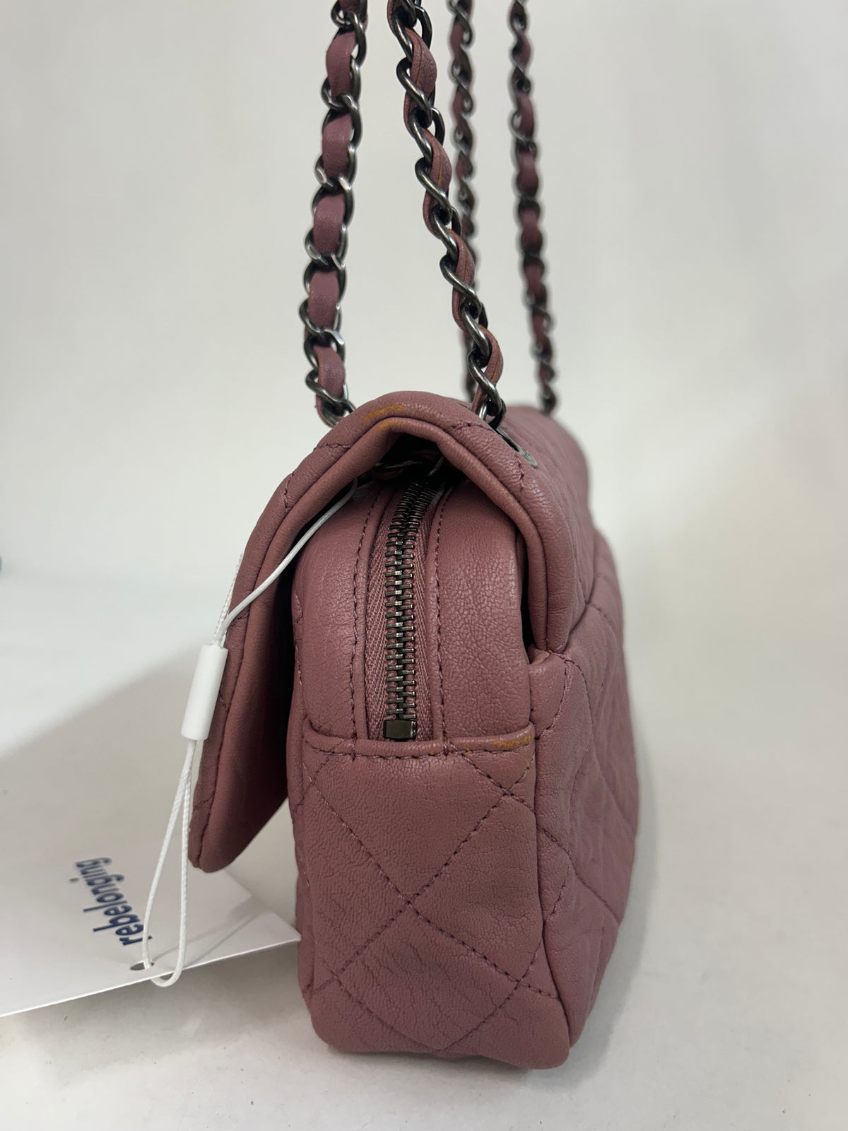 Chanel Matelasse Chain Shoulder Bag Leather Pink