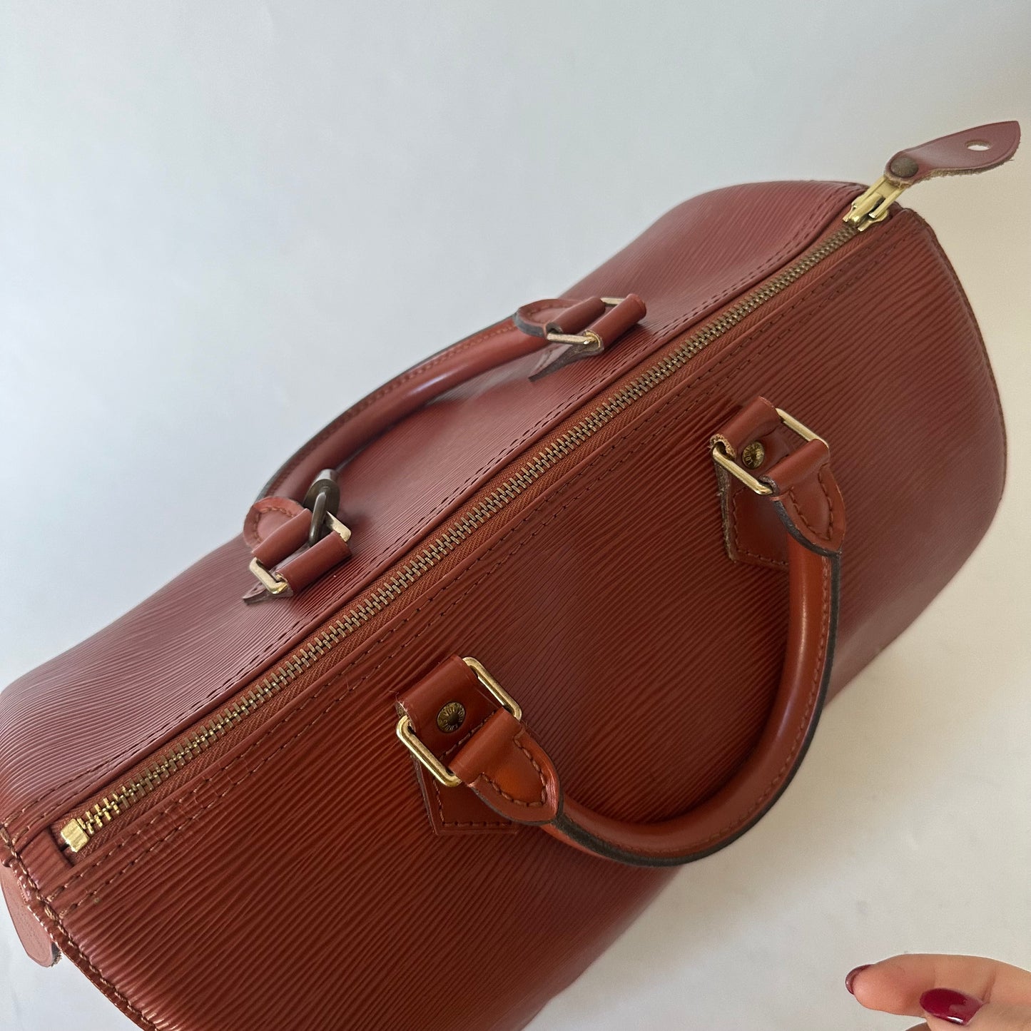 Louis Vuitton 1995 Kenyan Fawn Epi Leather Speedy 30
