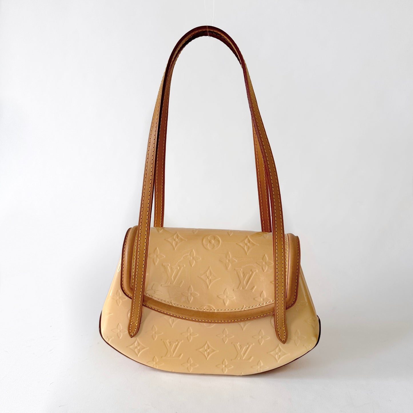 Louis Vuitton Yellow Vernis Biscayne Bay Handbag