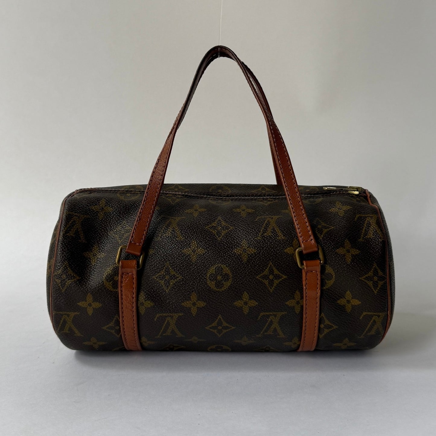 Louis Vuitton Brown Monogram Papillon 26 Barrel Bag