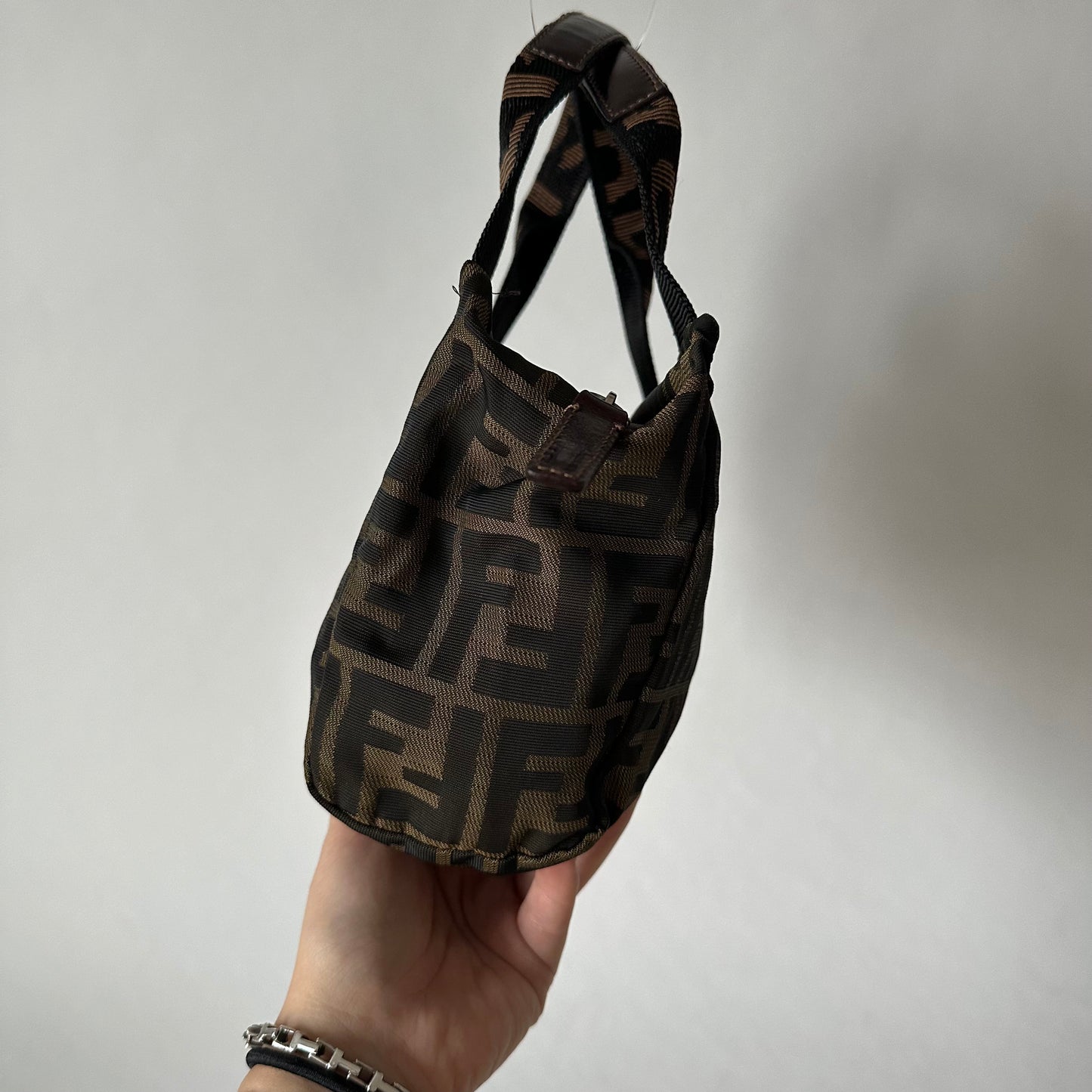 Fendi Brown Zucca Mini Bag