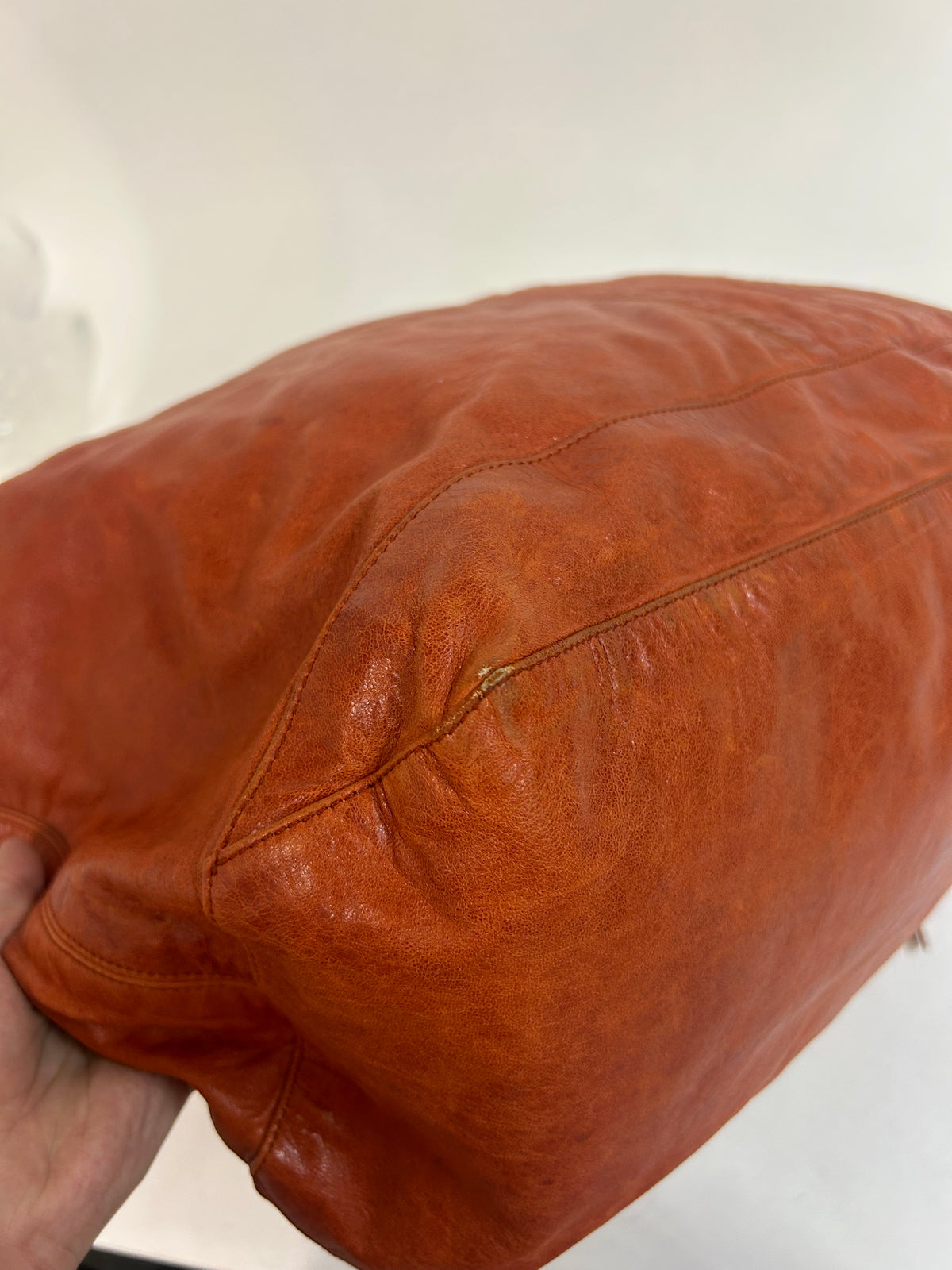 Balenciaga Orange Leather "Day" City Bag