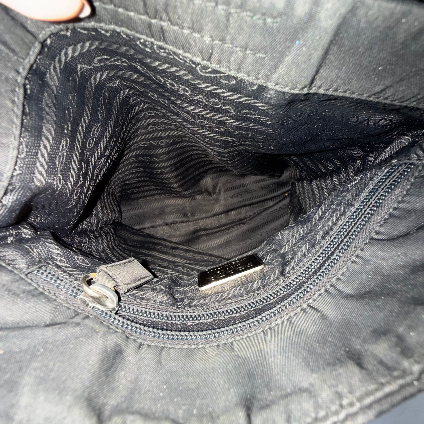 Prada Black Nylon Shoulder Bag