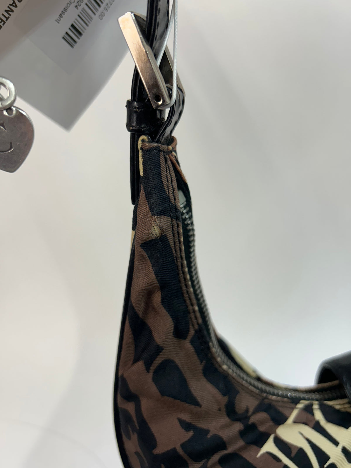 Fendi Scrabble Nylon Croissant Shoulder bag