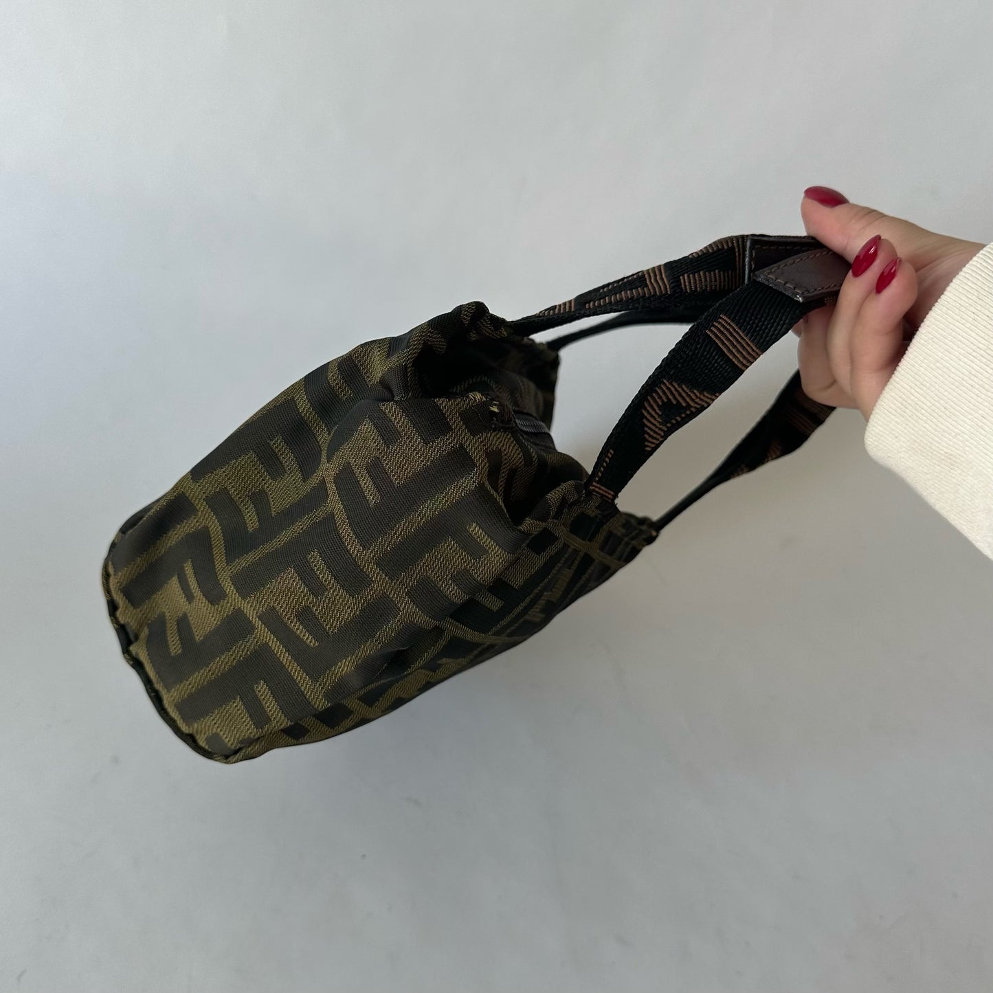 Fendi Brown Zucca Mini Tote Bag