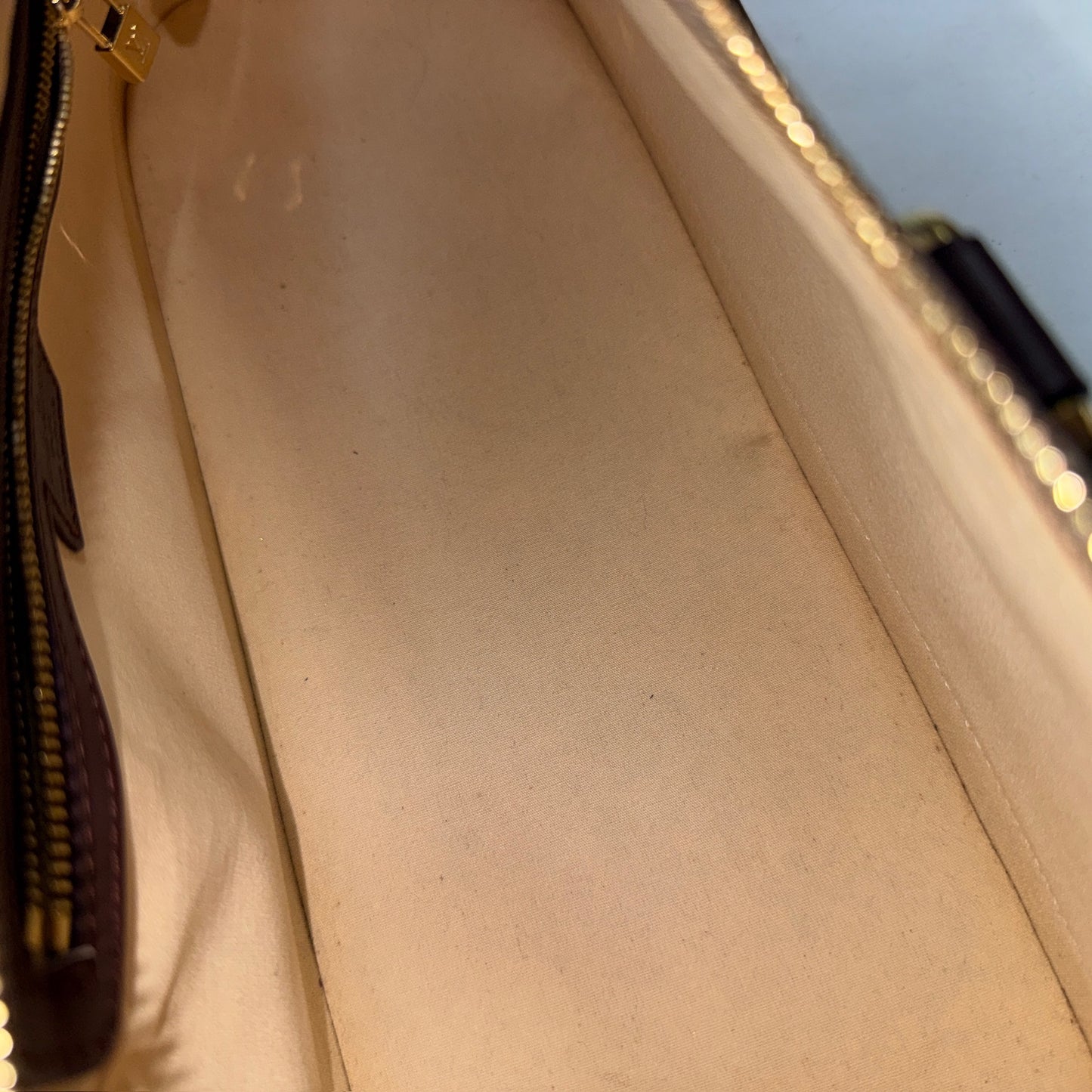 Louis Vuitton Red Monogram E/W Alma Minilin Monogram