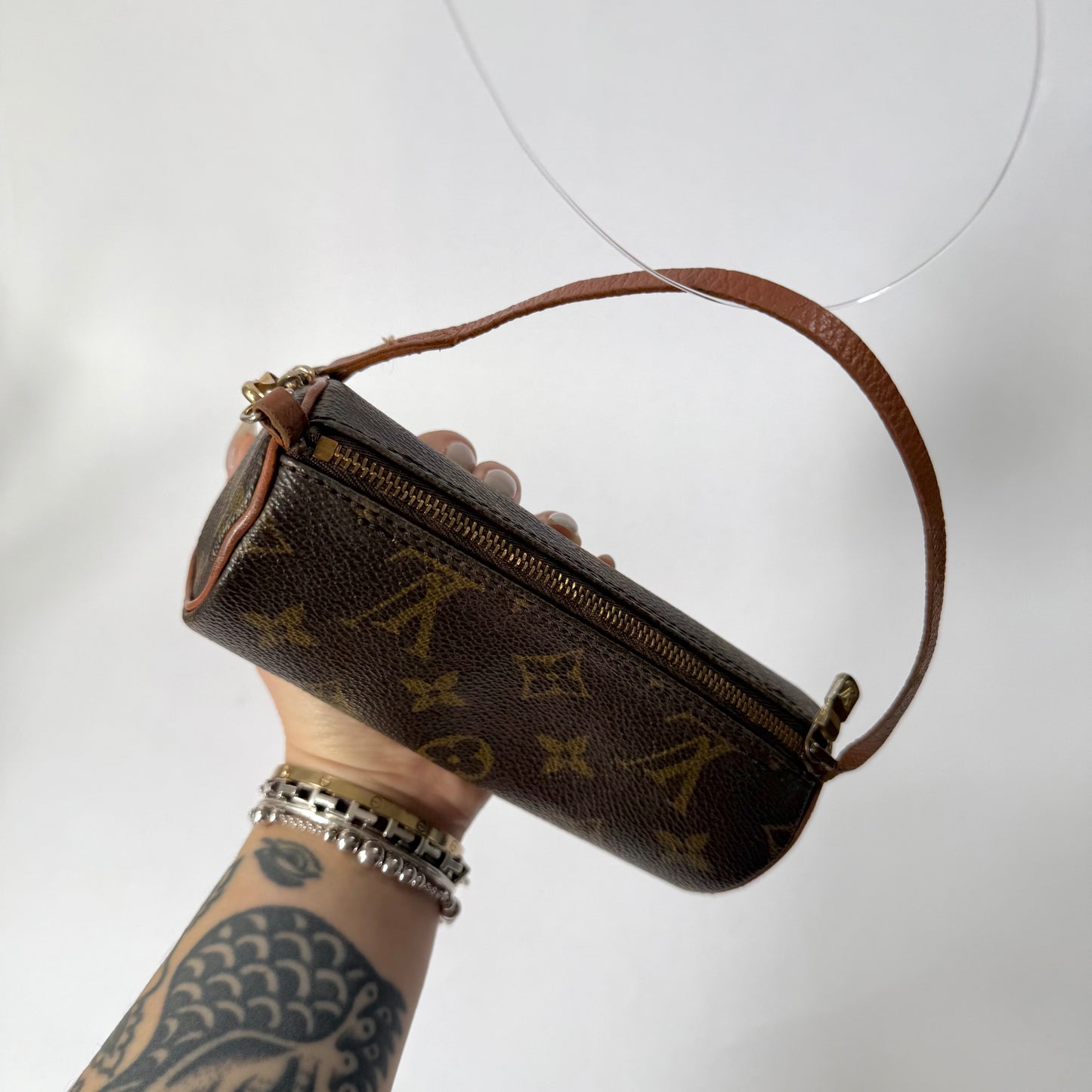 Louis Vuitton Brown Classic Monogram Mini Papillon Pochette
