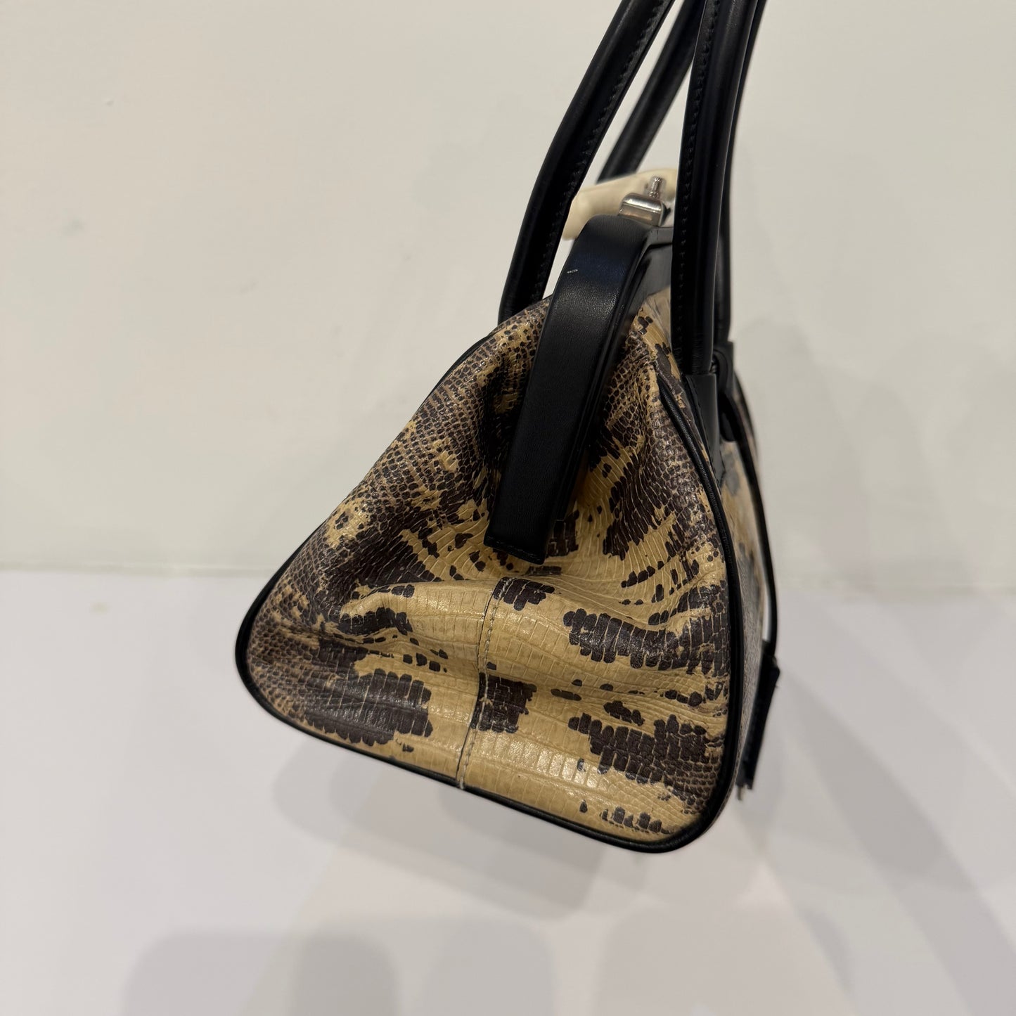 Prada Multicolored Lizard Leather Petite Shoulder Bag