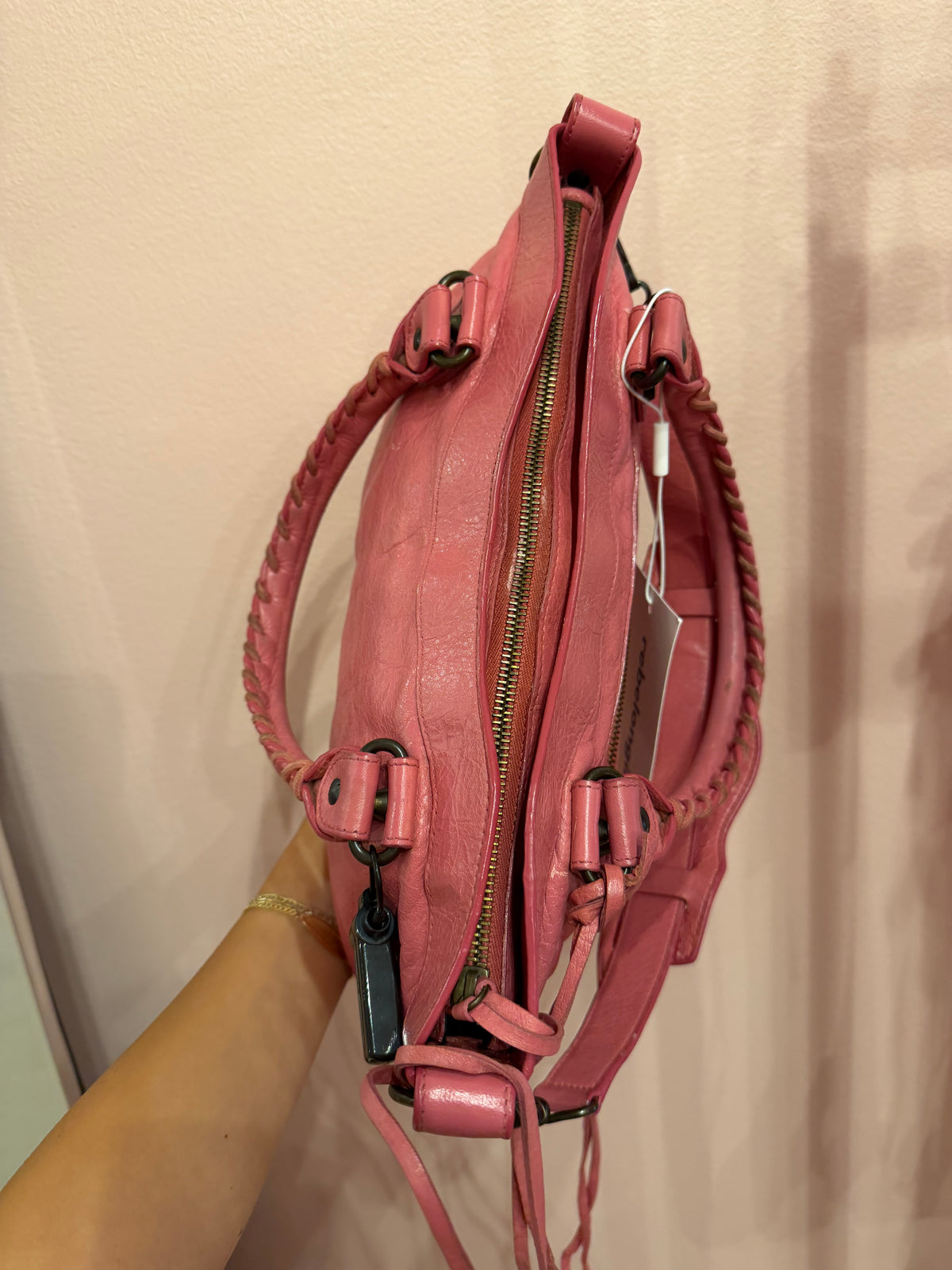 Balenciaga Pink First City Bag