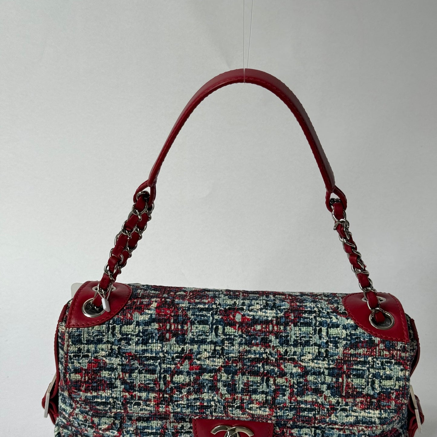 Chanel Multicolored Tweed Flap Shoulder Bag