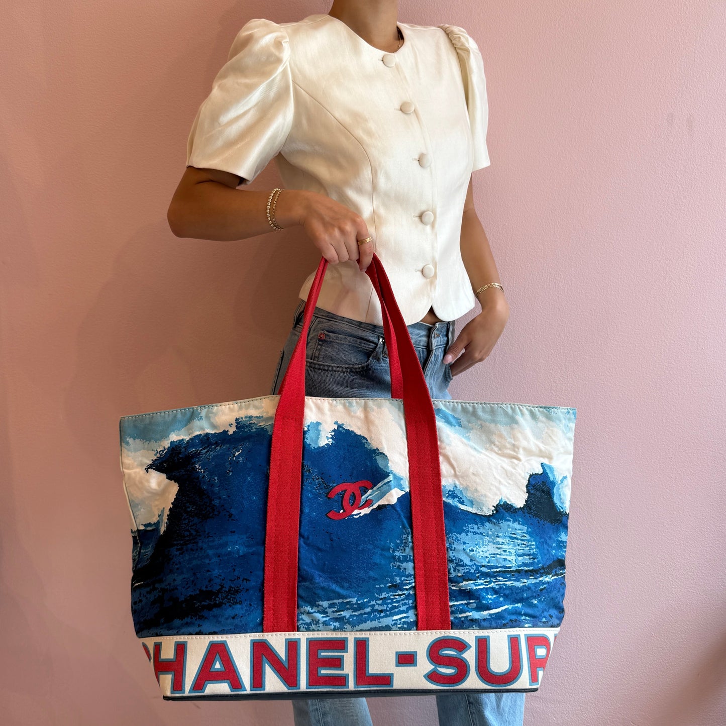 Chanel 2002 XL Surf Wave Tote