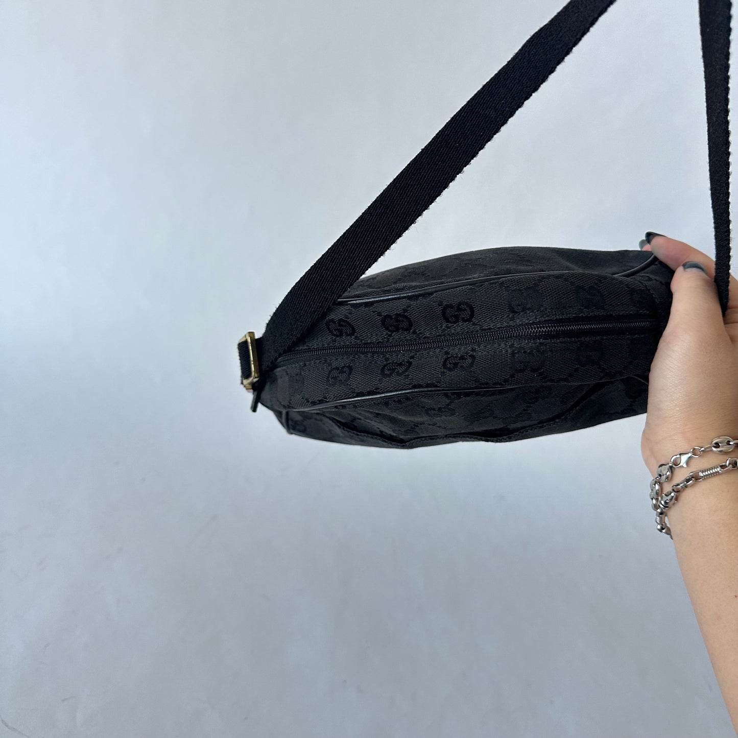 Gucci Black Canvas Mini Arch Bag