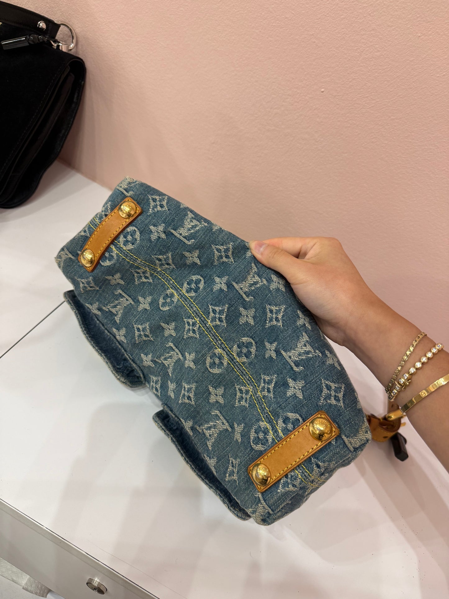 Louis Vuitton Denim Monogram Baggy PM