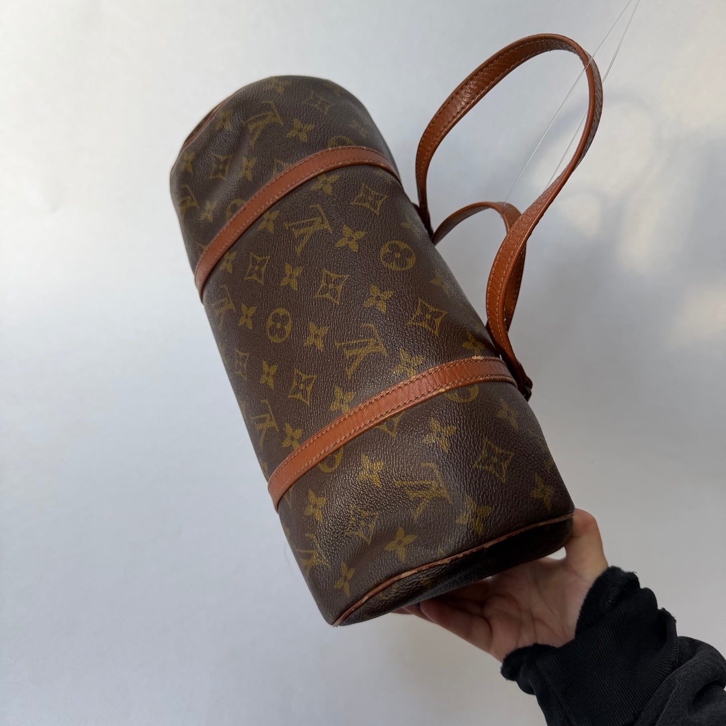 Louis Vuitton Brown Monogram Papillon 30 Barrel Bag