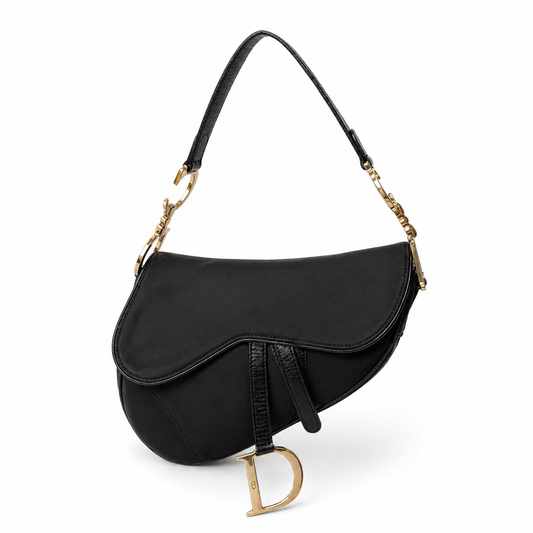 Christian Dior Limited Edition Rose Gold Hardware Saddle Bag