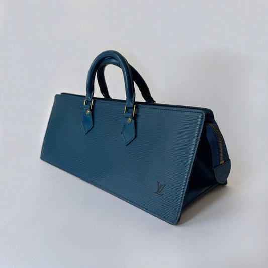 Louis Vuitton Toledo Blue Epi Sac Triangle Bag