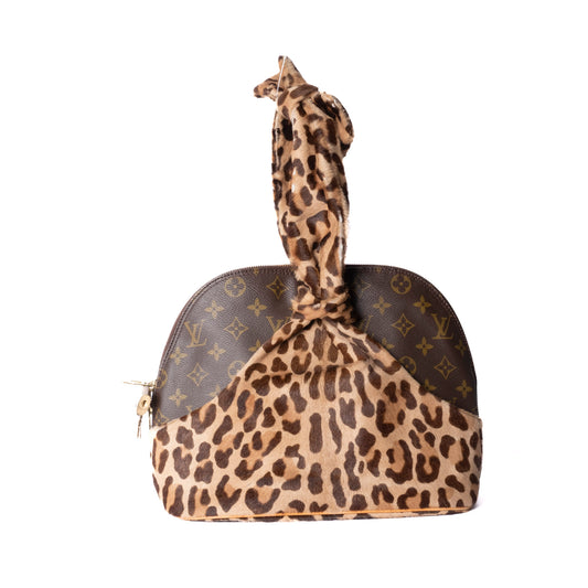 Louis Vuitton x Alaïa Monogram Leopard Ponyhair Alma Bag